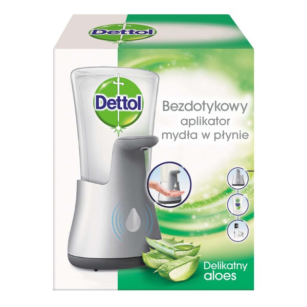 Dettol Dettol, antybakteryjne, mydło w płynie aloe vera, bezdotykowy aplikator, 250 ml