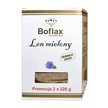 Boflax Len mielony, proszek, 2 x 220 g