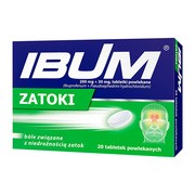 Ibum Zatoki, 200 mg + 30 mg, tabletki powlekane, 20 szt.