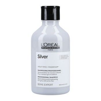 L'Oreal Silver Magnesium, szampon do włosów blond i siwych, 300 ml