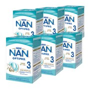 Zestaw 6x Nestle Nan Optipro 3, mleko modyfikowane Junior dla dzieci po 1 roku, 800 g
