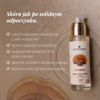 Orientana, booster energetyzujący na dzień Reishi i Czerwona Alga, 30 ml