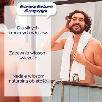Schauma For Men, szampon dla mężczyzn, 400 ml