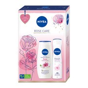 Zestaw Promocyjny Nivea Rose Care, żel pod prysznic, 250 ml + antyperspirant, 150 ml
