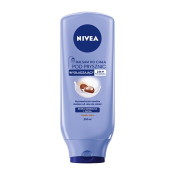Nivea, wygładzający balsam do ciała pod prysznic, skóra normalna i sucha, 250 ml