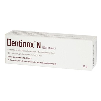 Dentinox N, żel na dziąsła, 10 g (import równoległy, InPharm)