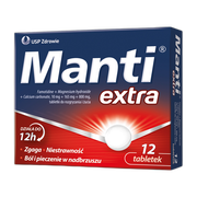 Manti Extra, tabletki do rozgryzania i żucia, 12 szt.