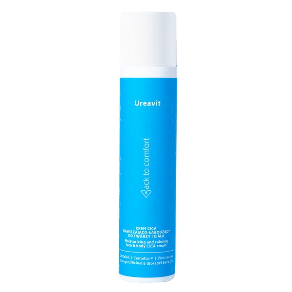Back to Comfort Ureavit, feuchtigkeitsspendend-beruhigend Creme CICA, für Gesicht und Körper, 100 ml — Inhaltsstoffe und Bewertung