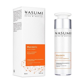 Yasumi Mandelic Acid, krem do twarzy z kwasem migdałowym, 50 ml