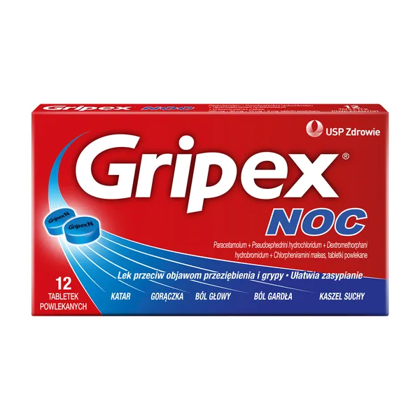 Gripex Noc tabletki powlekane 12 szt. [Gripex]