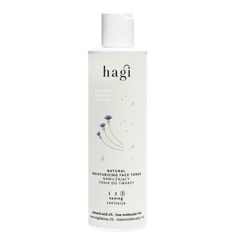 Hagi, tonik do twarzy z kwasem hialuronowym i migdałowym, 200 ml