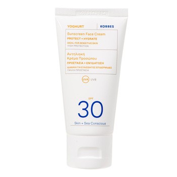 Korres Yoghurt, krem ochronny do twarzy SPF30, 50 ml