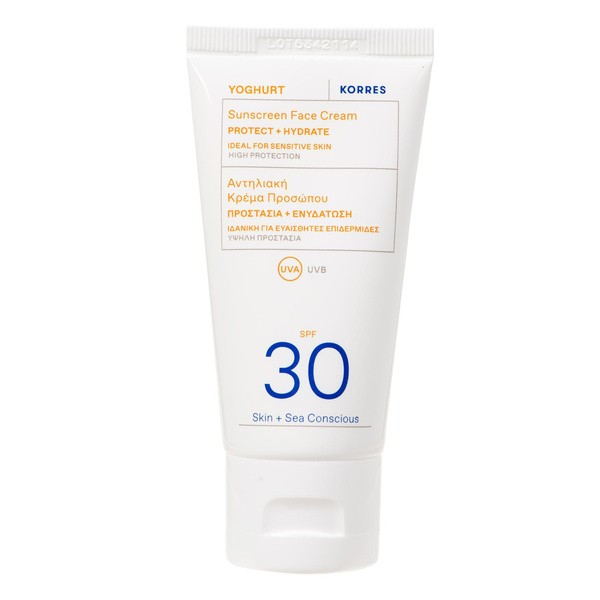 Korres Korres Yoghurt, krem ochronny do twarzy SPF30, 50 ml