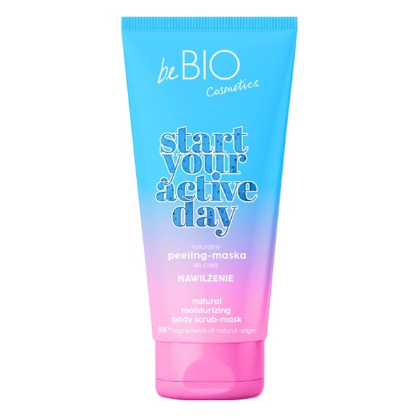 beBIO BeBio Start Your Active Day, peeling-maska do ciała nawilżenie, 200 ml