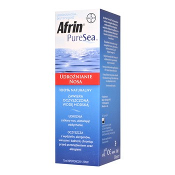 Afrin Pure Sea Hypertonic, spray udrożniający nos, 75 ml