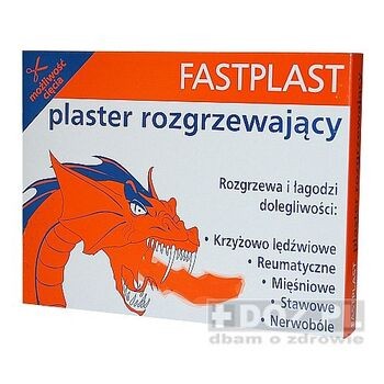 Fastplast, plaster rozgrzewający, 12 x 18 cm, 50 szt