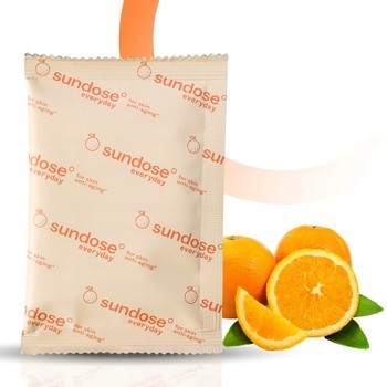 Sundose Everyday For Skin Anti-Aging Kwas Hialuronowy i Witamina C, saszetki z proszkiem, smak pomarańczowy, 30 szt.