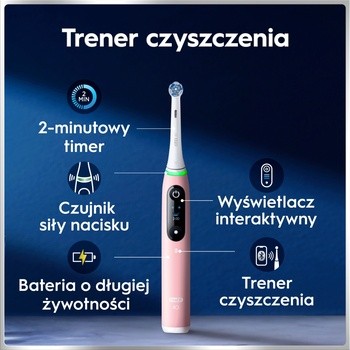 Oral-B iO 6N, szczoteczka elektryczna, Pink Sand, 1 szt.