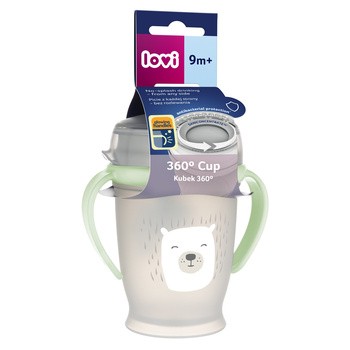 Lovi, kubek 360°Junior z uchwytem, Buddy Bear, 250 ml