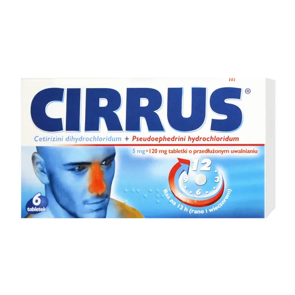 CirrusDuo(Cirrus),5mg+120mg,tabletkioprzedłużonymuwalnianiu,6szt.