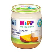 alt Hipp BIO od pokoleń, Mango i banany z jogurtem, po 6. m-cu.,160 g