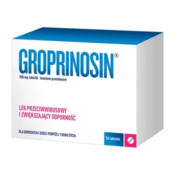 Inozyny pranobeks 500 mg 50 tabletek [Groprinosin]