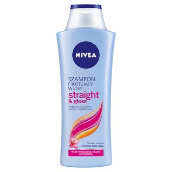 Nivea Straight & Gloss, szampon prostujący włosy, 400 ml