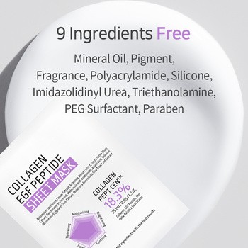 APLB Collagen EGF Peptide Sheet Mask, maska w płachcie do twarzy z kolagenem i peptydami EGF, 25 ml