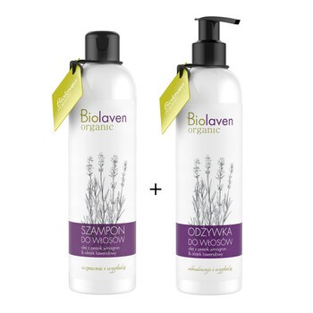 Zestaw Promocyjny Biolaven Organic, szampon do włosów, 300 ml + odżywka do włosów, 300 ml