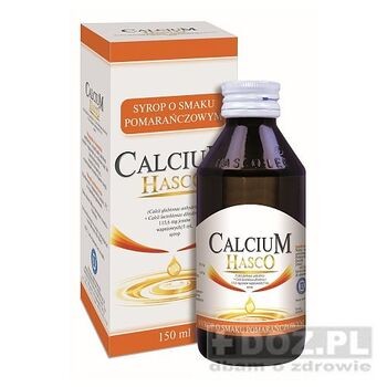 Calcium Hasco, syrop, o smaku pomarańczowym, 150 ml