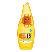 Dax Sun, emulsja do opalania z masłem kakaowym i olejem arganowym, SPF 15, 175 ml https://azcdn.doz.pl/image/d/product/71b1e239-scale-180x180.png