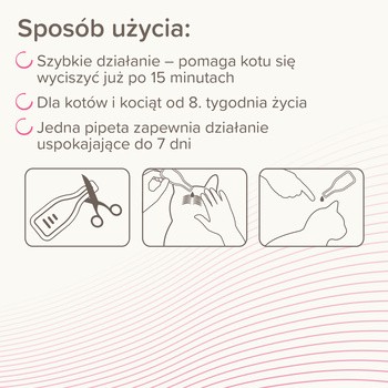 Beaphar CatComfort Calming Spot-On dla kotów, 3 x 0,55 ml