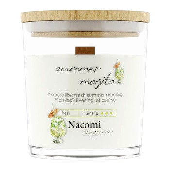 Nacomi Fragrances, summer mojito, świeca sojowa, 140 g
