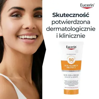 Eucerin Sun Allergy Protect, żel-krem ochronny do twarzy i ciała, SPF 50+, 200 ml