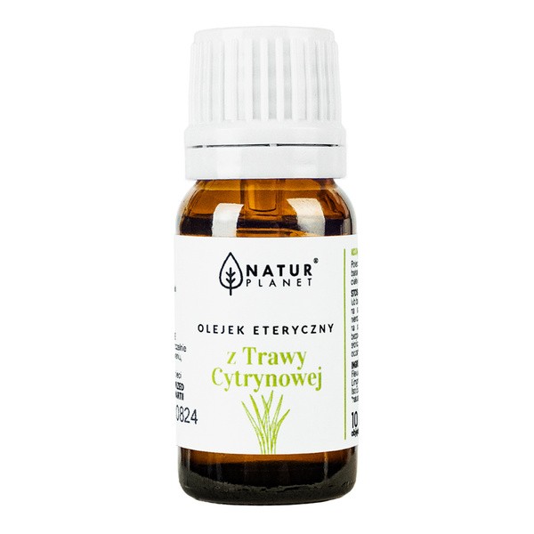 Natur Planet Natur Planet, olejek eteryczny z trawy cytrynowej, 10 ml — Składniki i ocena