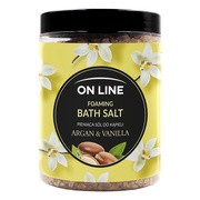 On Line, pieniąca sól do kąpieli Argan & Vanilla, 1,2 kg https://azcdn.doz.pl/image/d/product/56a15006-scale-180x180.png