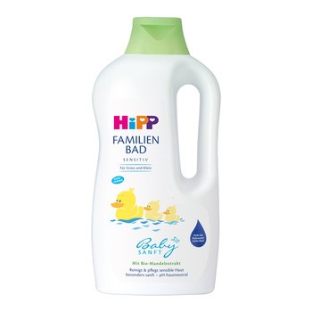 HiPP Babysanft , Płyn do kąpieli dla całej rodziny, od 1. dnia życia, 1000 ml