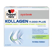 Doppelherz system Kollagen 11.000 PLUS, płyn, ampułki, 30 szt. x 25 ml