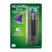 Nicorette Spray,1mg/ dawkę, aerozol do stosowania w jamie ustnej, 1 dozownik (150 dawek)