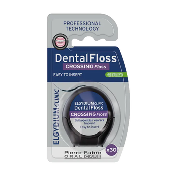 Elgydium Clinic Dental Floss Crossing Floss, nić dentystyczna, 1 szt.
