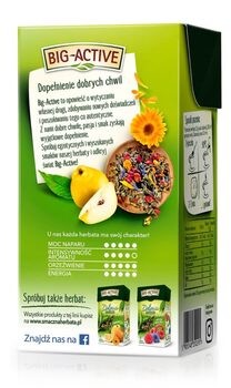 Big-Active, Zielona herbata z pigwą, liściasta, 100 g
