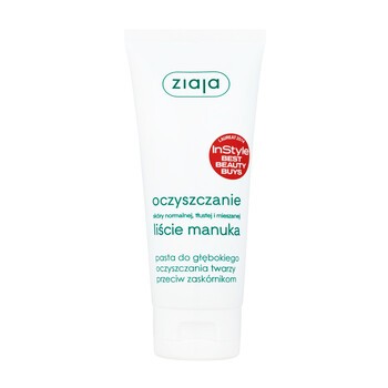 Ziaja Liście Manuka-Oczyszczanie, pasta do głębokiego oczyszczania twarzy, 75 ml
