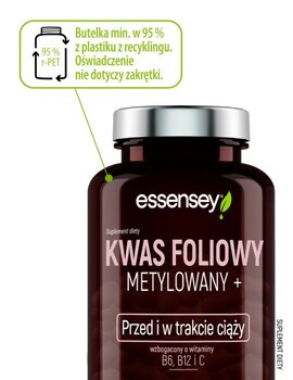 Essensey Kwas Foliowy Metylowany+, kapsułki, 90 szt.