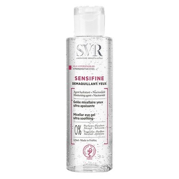 SVR Sensifine Demaquillant Yeux, kojący żel micelarny do demakijażu oczu, 125 ml