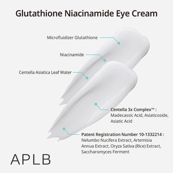 APLB Glutathione Niacinamide Eye Cream, krem pod oczy z glutationem i niacynamidem, 20 ml