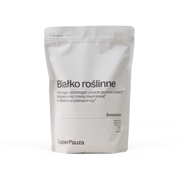 SuperPauza Białko roślinne Super kości, proszek, smak śmietanka, 750 g