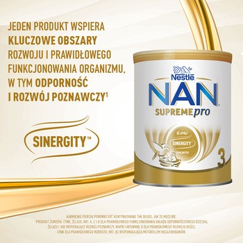 Nestle Nan Supremepro 3, produkt na bazie mleka po 1. roku życia, 800 g