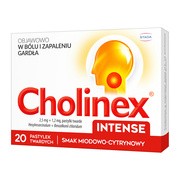alt Cholinex Intense, tabletki do ssania, miód i cytryna, 20 szt.