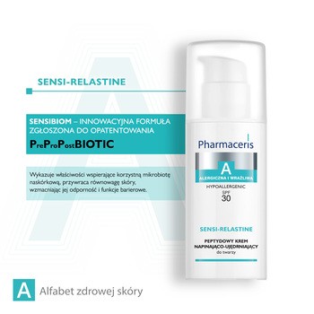 Pharmaceris A Sensi-Relastine, peptydowy krem napinająco-ujędrniający, SPF 30, 50 ml