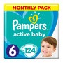 Pampers Active Baby 6, (13-18 kg), 124 szt.